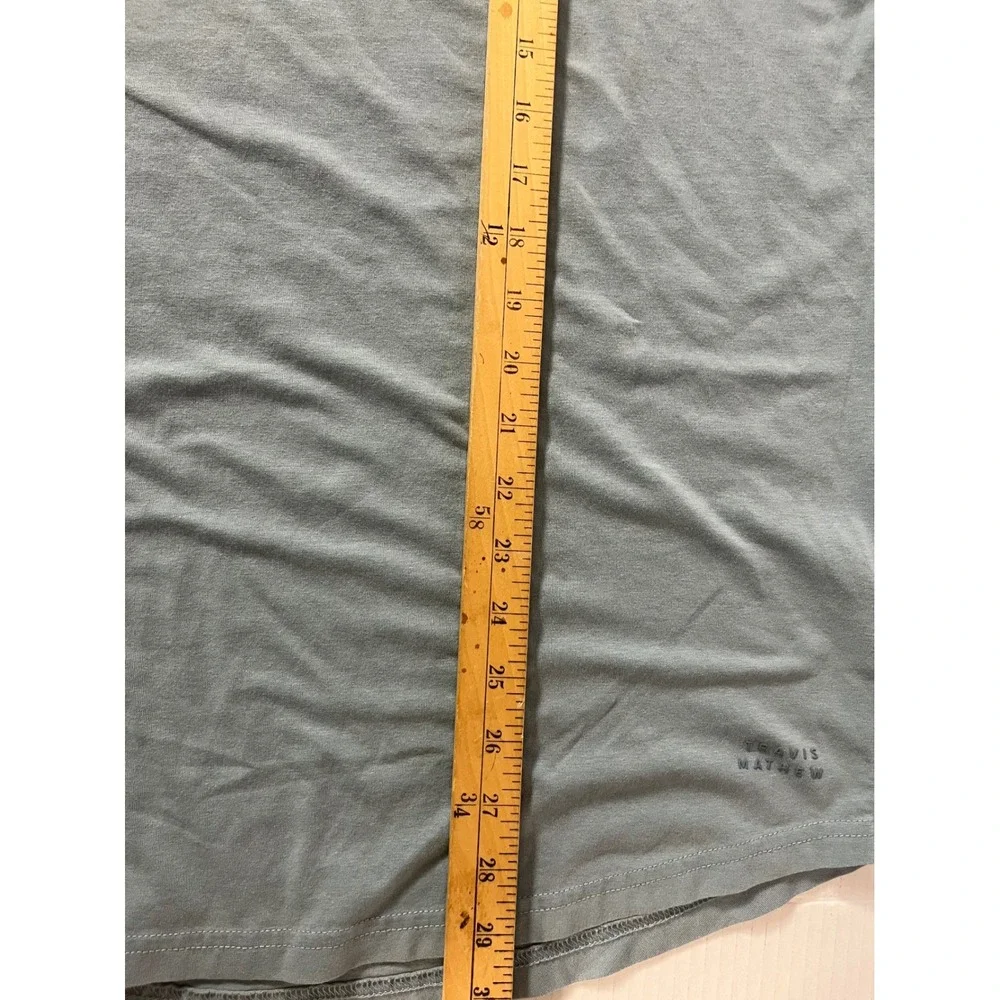 TravisMathew T-Shirt Mens Large Blue Gray Short Sleeve Crew‎ Neck Tee